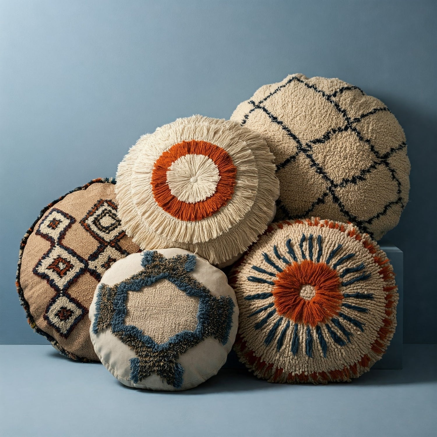 Round Moroccan Pillows