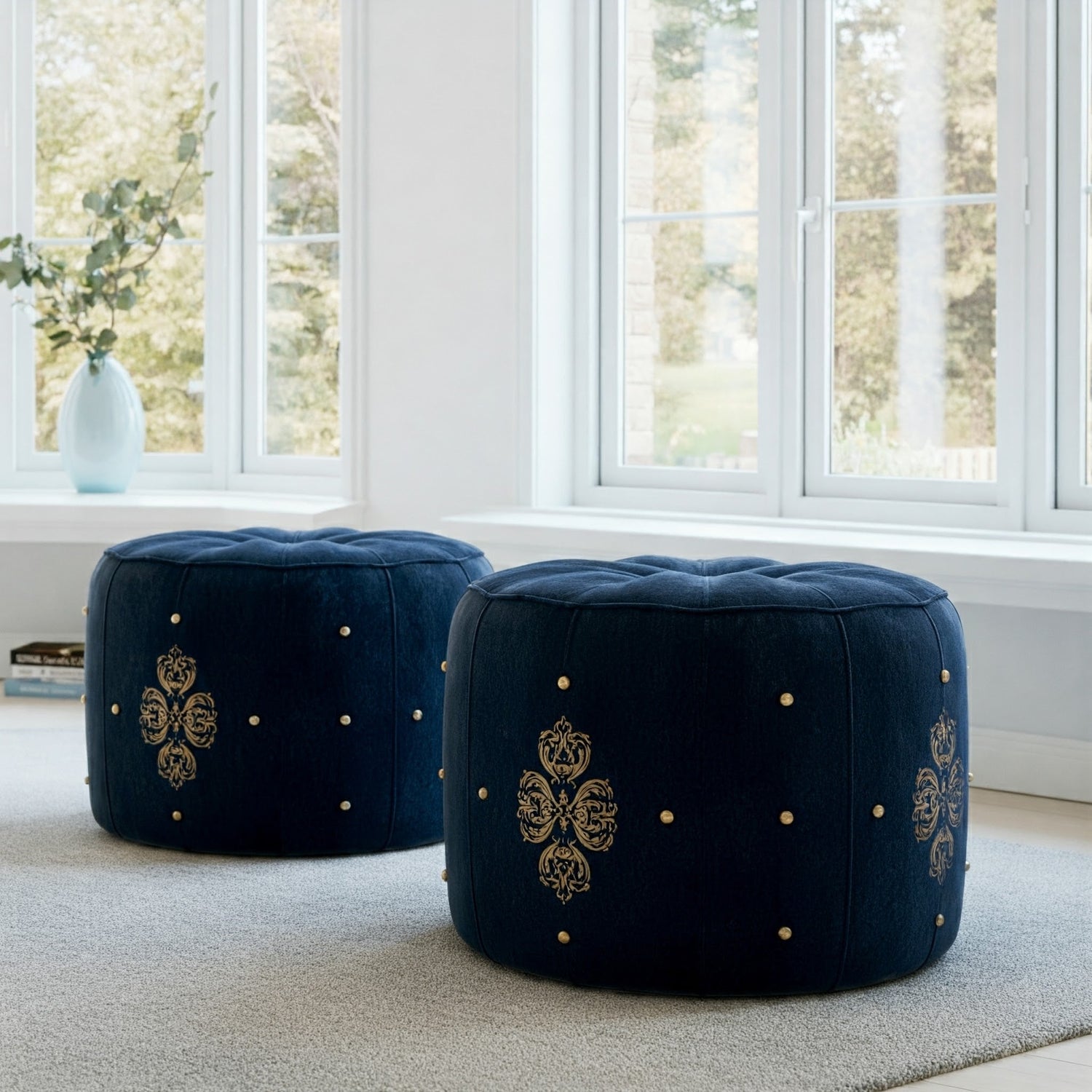 Moroccan Ottomans & Poufs