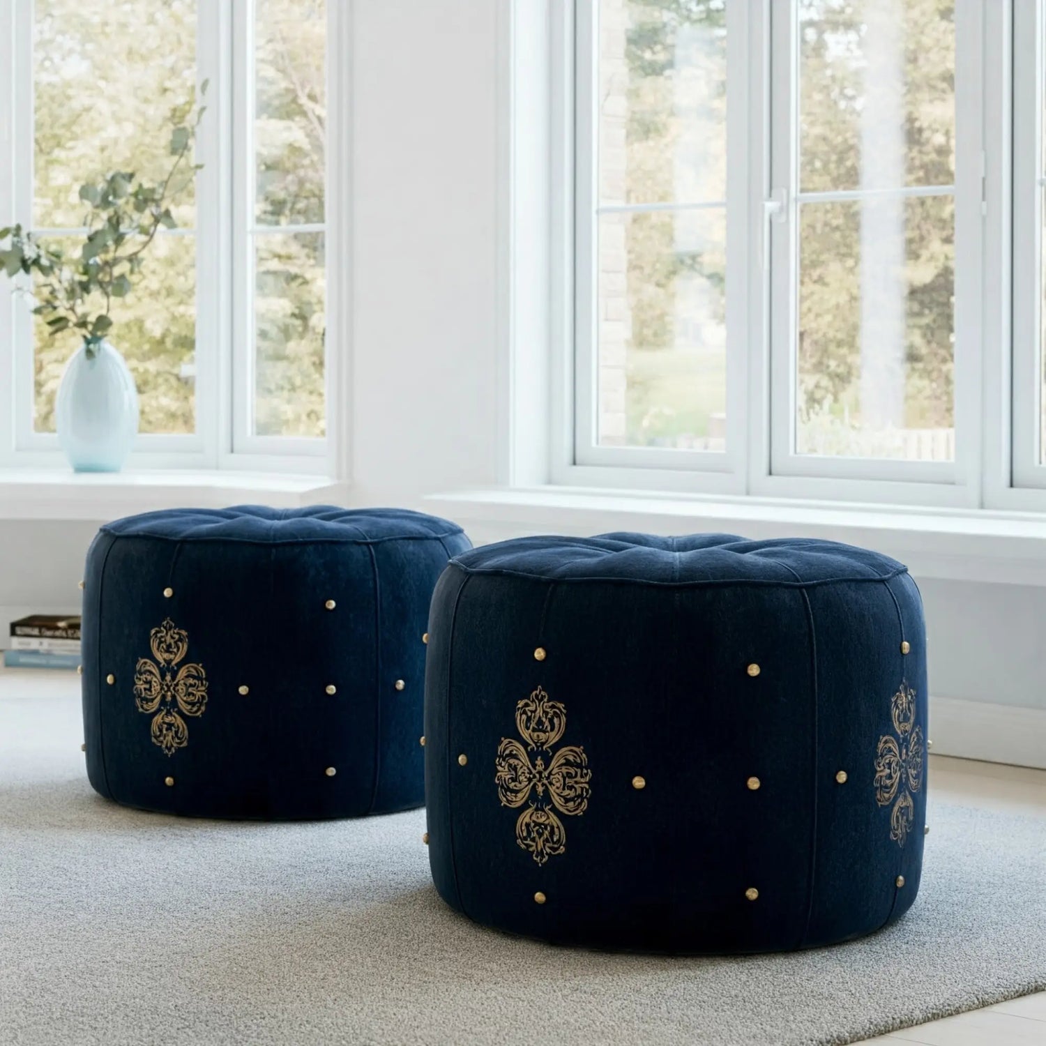 Moroccan Ottomans & Poufs