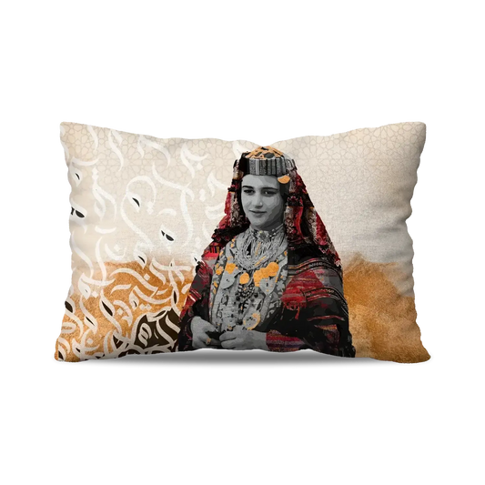 BERBER RECTANGLE CUSHION - AMAZIGH LADY