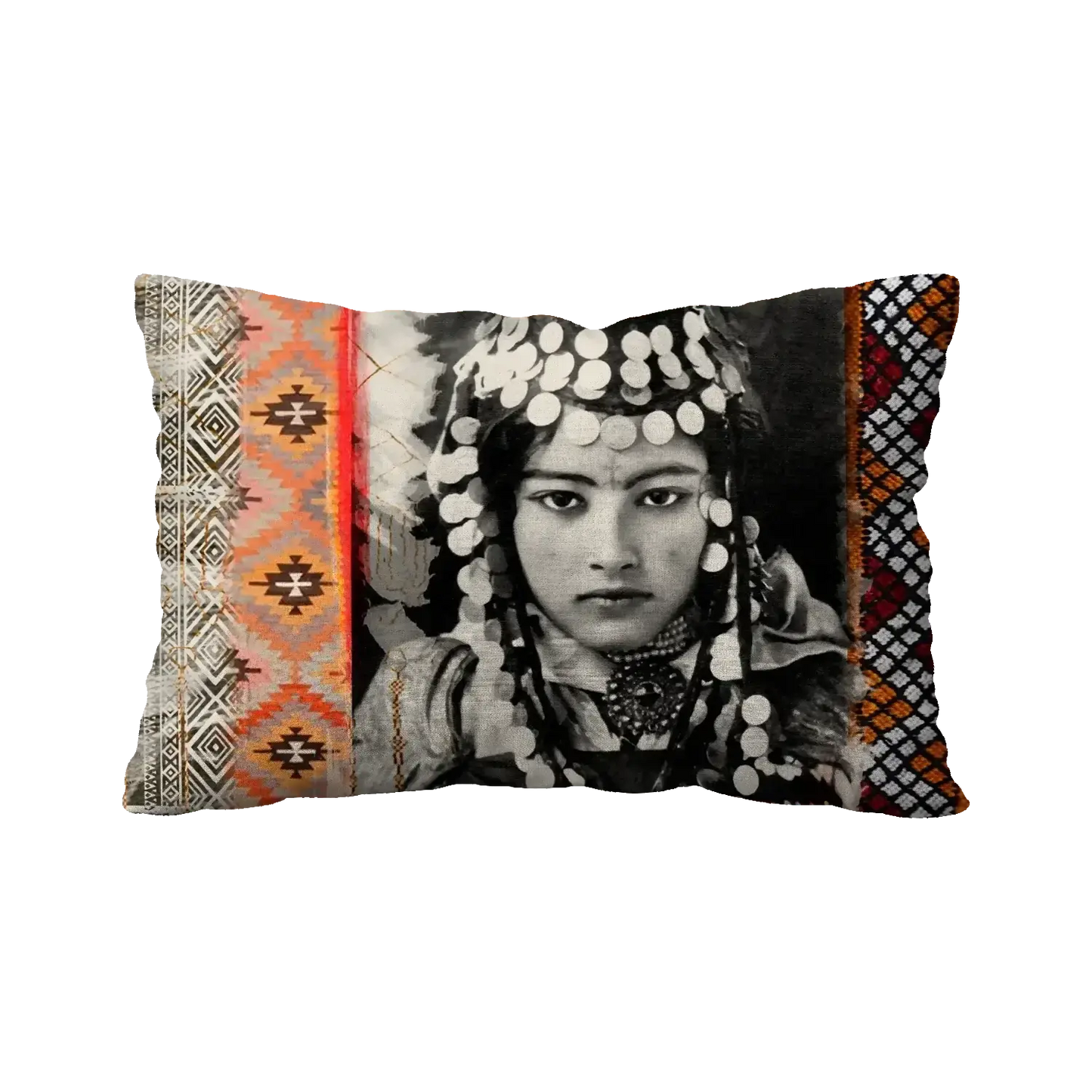 BERBER RECTANGLE CUSHION - AMAZIGH LITTLE GIRL