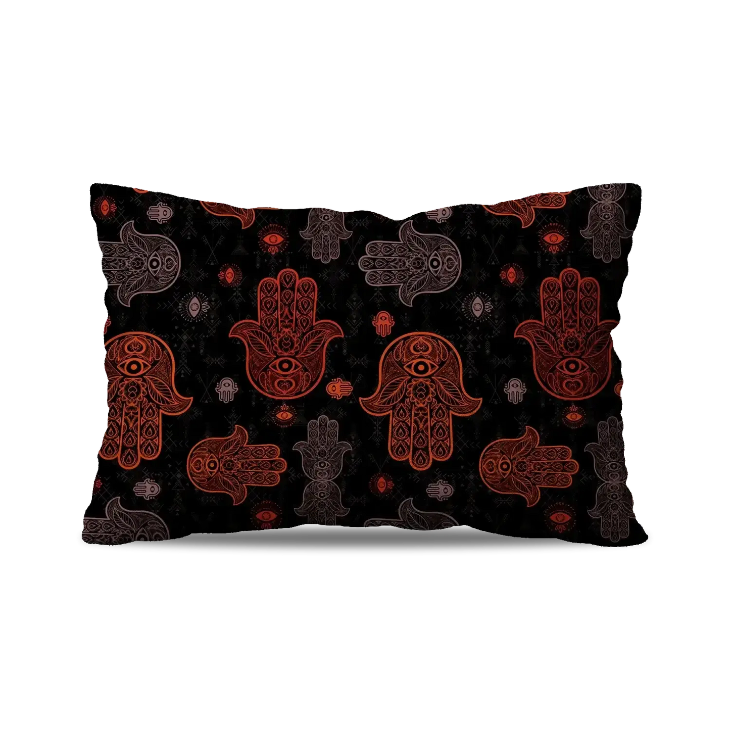 CUSHION -BLACK KHMISSA PATTERN