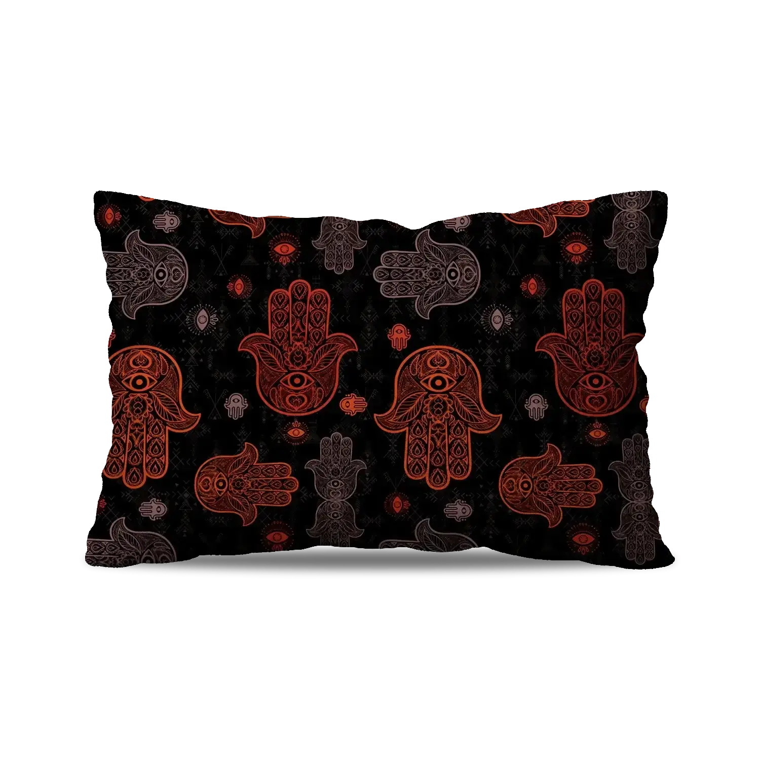 CUSHION -BLACK KHMISSA PATTERN