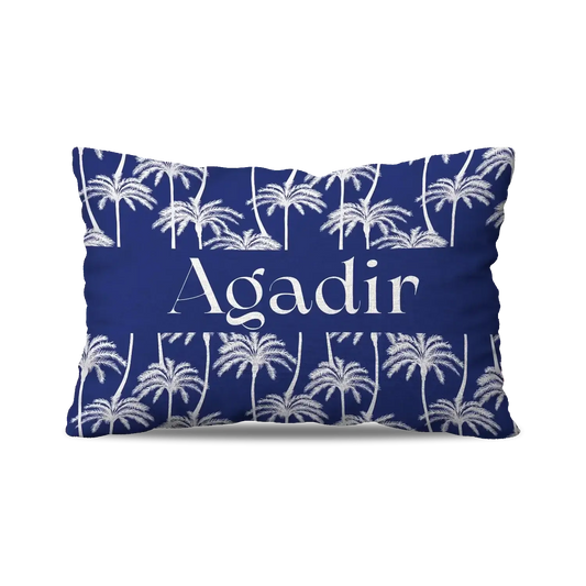 CUSHION -BLUE AGADIR