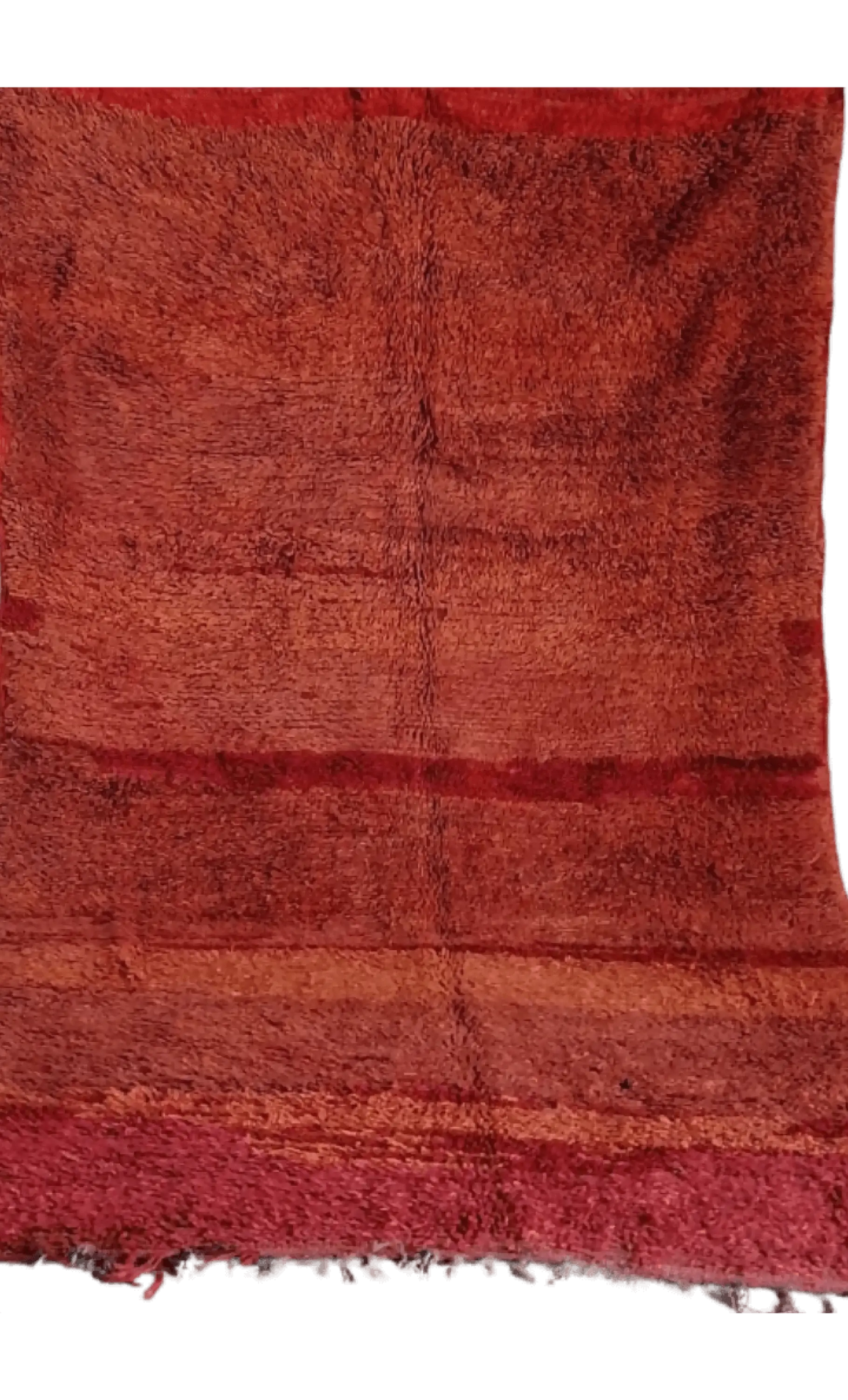 Warm Hues of Morocco: Handwoven Boujaad Rug in Red - 313x178cm - 313x178cm - Rugs