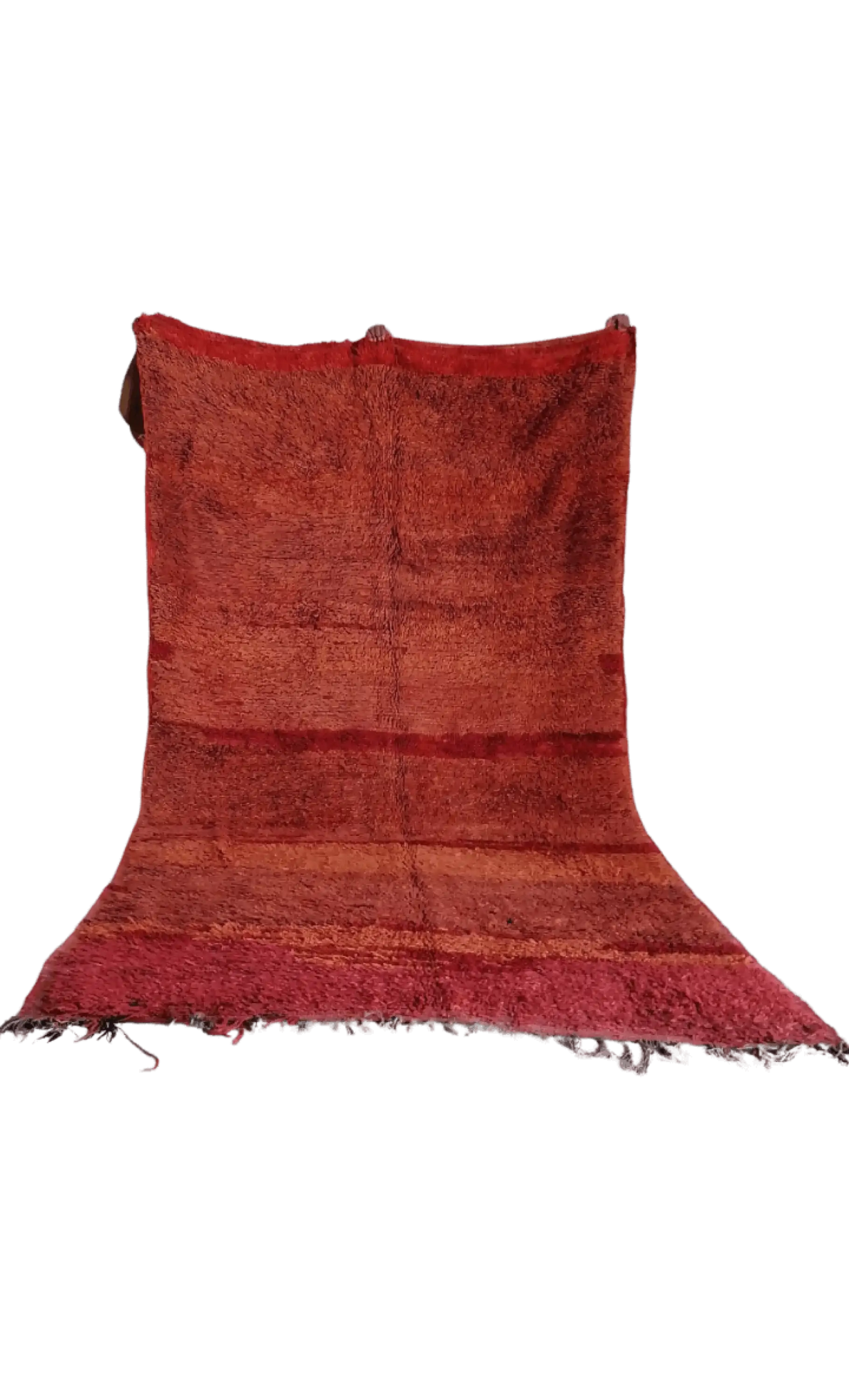 Warm Hues of Morocco: Handwoven Boujaad Rug in Red - 313x178cm - 313x178cm - Rugs