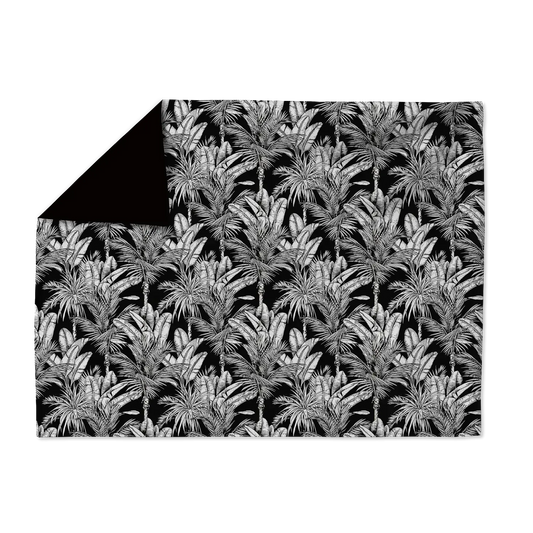 BLANKET-TROPICAL SKETCH BLACK PALMERAIS